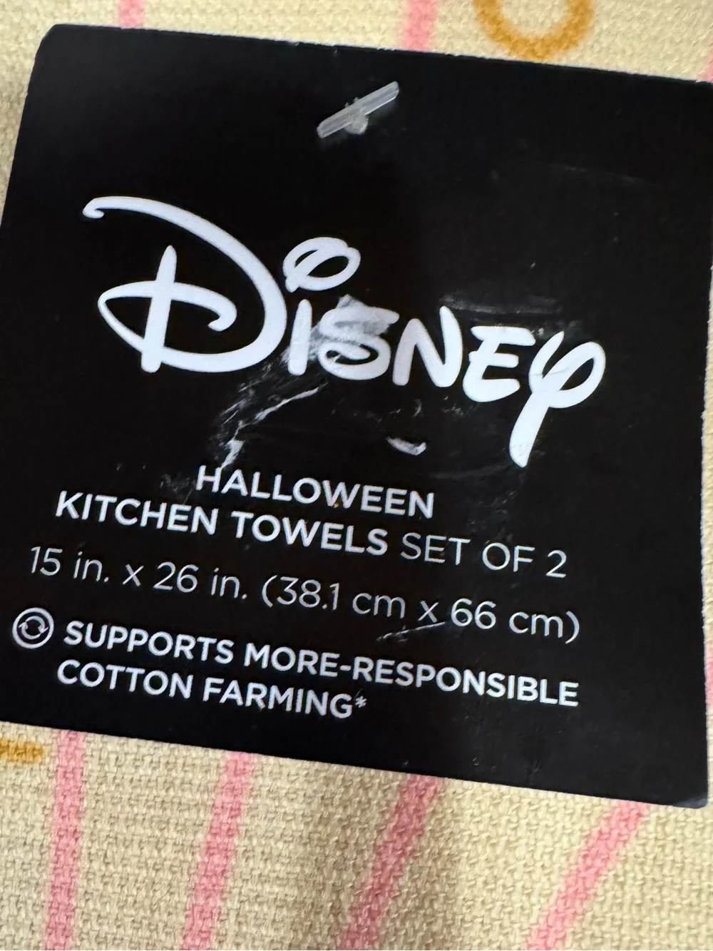 Disney Pumpkin King Dishtowels Set of 2 NEW